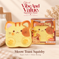 Meow Toast Squishy – Super Soft Slow Rising Cat Bread Squishy