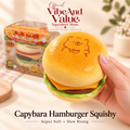 Moozy Capybara Hamburger Squishy – Super Soft Slow Rising Burger Squishy