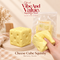 Cheese Cube Squishy – Super Soft Slow Rising Cheese Squishy with Buttery Scent
