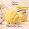Milk Shellfish Squishy Bun – Soft Slow Rising Milk Bread Squishy (Buttery Scent)