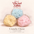 Crunchy Cheese Squishy – Soft Outside Crunchy Inside Sensory Squishy | 3 Colours