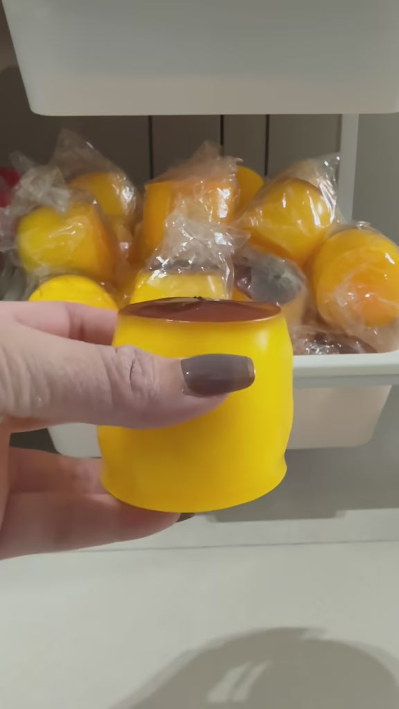 Crunchy Pudding Squishy – Soft Outside Crunchy Inside Dessert Sensory Toy, Stress Relief Fidget Squishy & Collectible